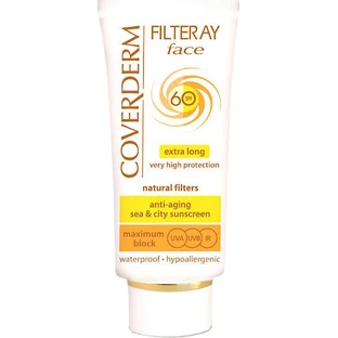 Coverderm Filteray Cream Waterprof Krem przeciwsłoneczny do twarzy SPF60 50ml