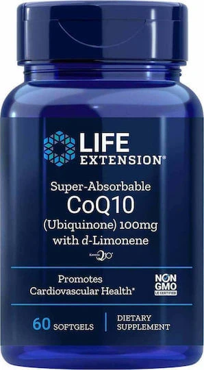 Leben Erweiterung Super-Absorbale CoQ10 D-Limon Gluten frei 100mg 60 softgels