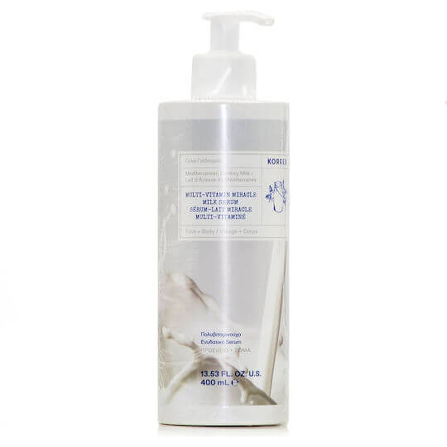 Korres Multi Vitamin Miracle Serum Ser hidratant pentru corp cu Lapte de măgăriță 400ml
