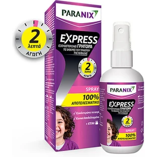Paranix Express Lice Treatment Com Comb Spray for Children 95ml 1pc