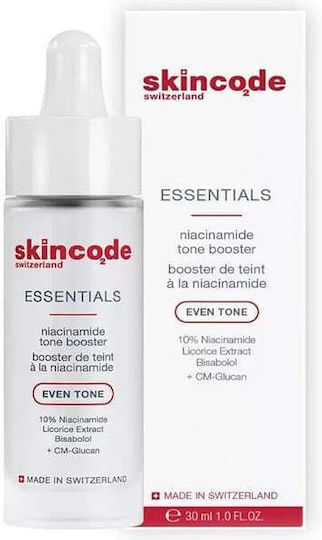 Skincode Essentials Even Tone Facial Booster mit Niacinamid für Aufhellung und Pigmentflecken 30ml