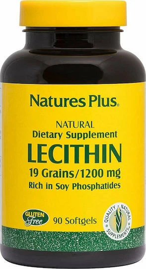 Nature's Plus Lecithin 1200mg mit Geschmack Unaromatisiert 90 Softgels