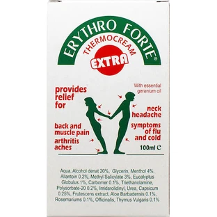 Erythro Forte Thermocrème Extra 100ml Thermische crème voor spier- en gewrichtspijn 100ml