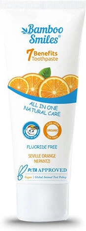 Bamboo Smiles All In One Natural Care Zahnpasta Fluoridfrei Bitter Orange 75ml