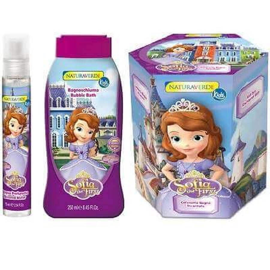 Set apa parfumata si spuma de baie Sofia the First, 4248, NaturaVerde