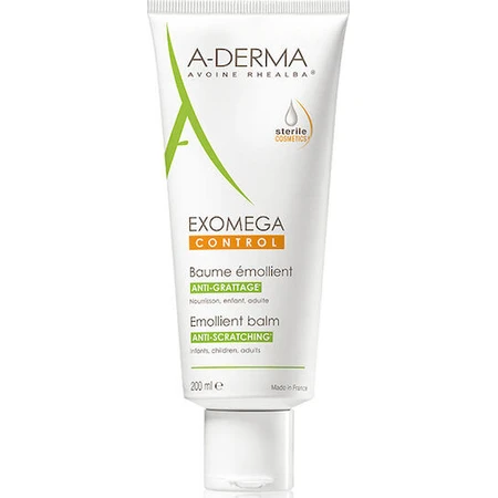 A-Derma Exomega Exomega D.E.F.I Emollient Balm Feuchtigkeitsspendender Körperbalsam für atopische Haut 200ml