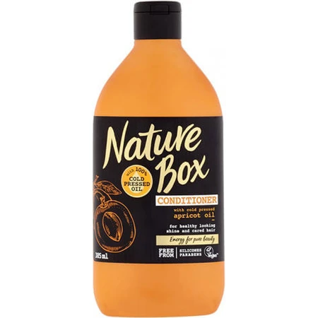 Nature Box Abrikozenolie Reconstructie/Voedende Conditioner voor Alle Haartypen 385ml