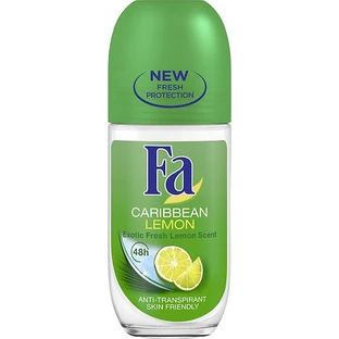 Fa Caribbean Lemon Deodorant 48h sub formă de Roll-On 50ml