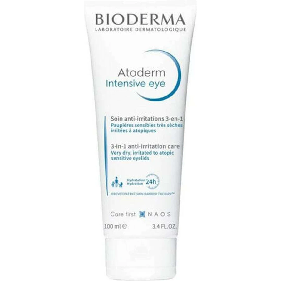 Bioderma Atoderm Intensive 3 în 1 Cremă Hidratantă de Ochi pentru Piele Sensibilă 100ml