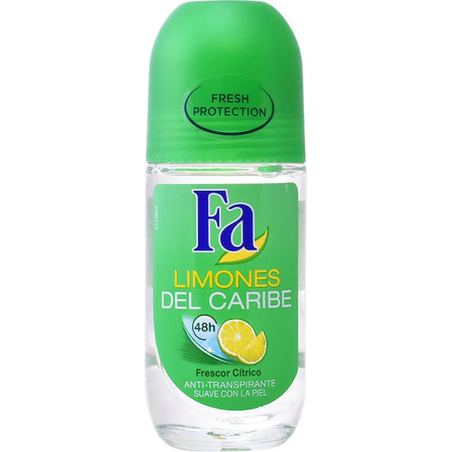 Fa Limons Del Caribe Deodorant 48h sub formă de Roll-On 50ml