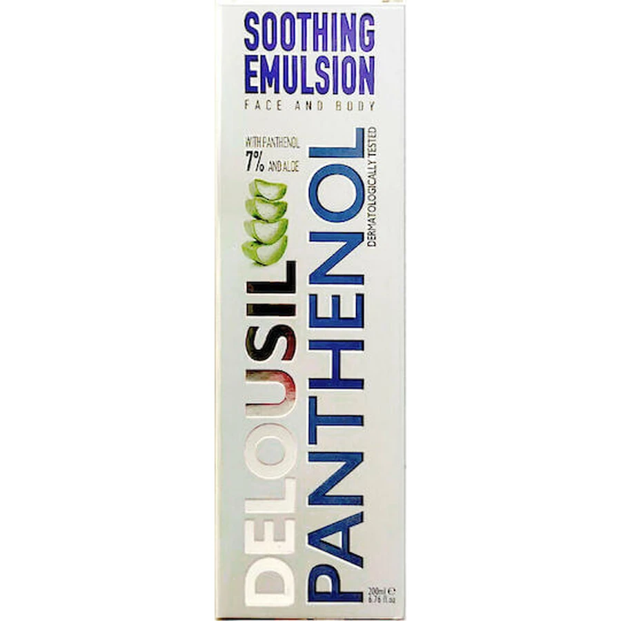 Delousil Panthenol Soothing Emulsion Moisturising Body Lotion for all skin types 200ml