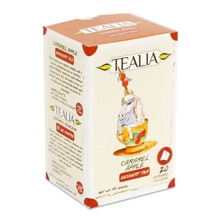 Ceai de Rooibos cu aromă de măr și caramel (40100), 20 plicuri, Tealia