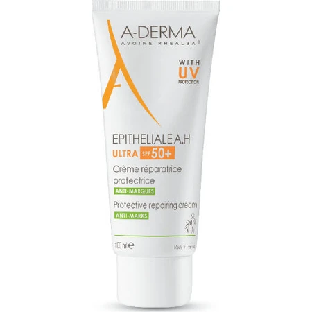 A-Derma Epitheliale A.H. Duo Cremă Regeneratoare de Față de Zi cu SPF50 Împotriva Imperfecțiunilor cu Acid Hialuronic 100ml