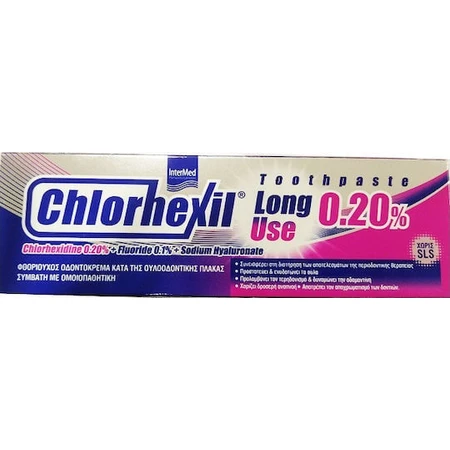 InterMed Chlorhexil 0,20% Dentifrice à usage prolongé pour la plaque dentaire 100ml
