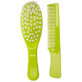 Set perie si pieptan, verde, +0luni, Thermobaby