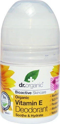 Dr.Organic Vitamin E Vitamin E Natural Roll-On Deodorant Aluminiumfrei 50ml