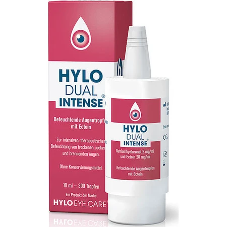 Ursapharm Hylo Dual Gotas Oftálmicas de Ácido Hialurónico Intenso para Ojos Secos 10ml