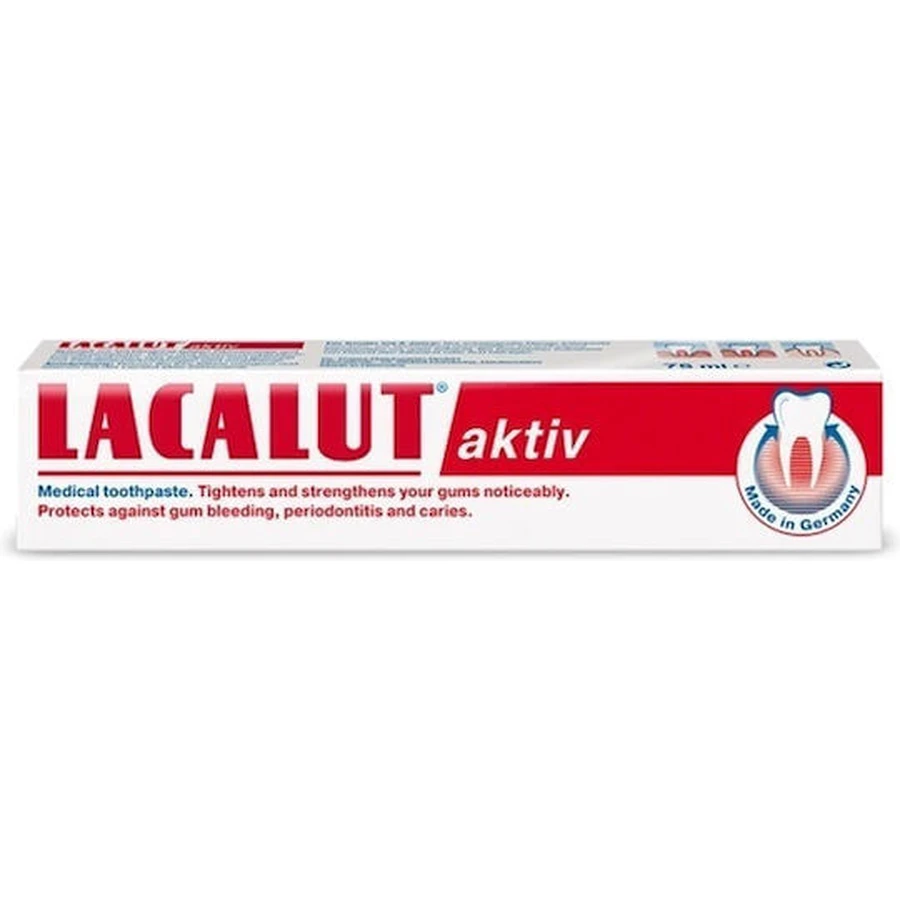 Lacalut Zahnpasta für Zahnkaries, Gingivitis und Parodontitis 75ml