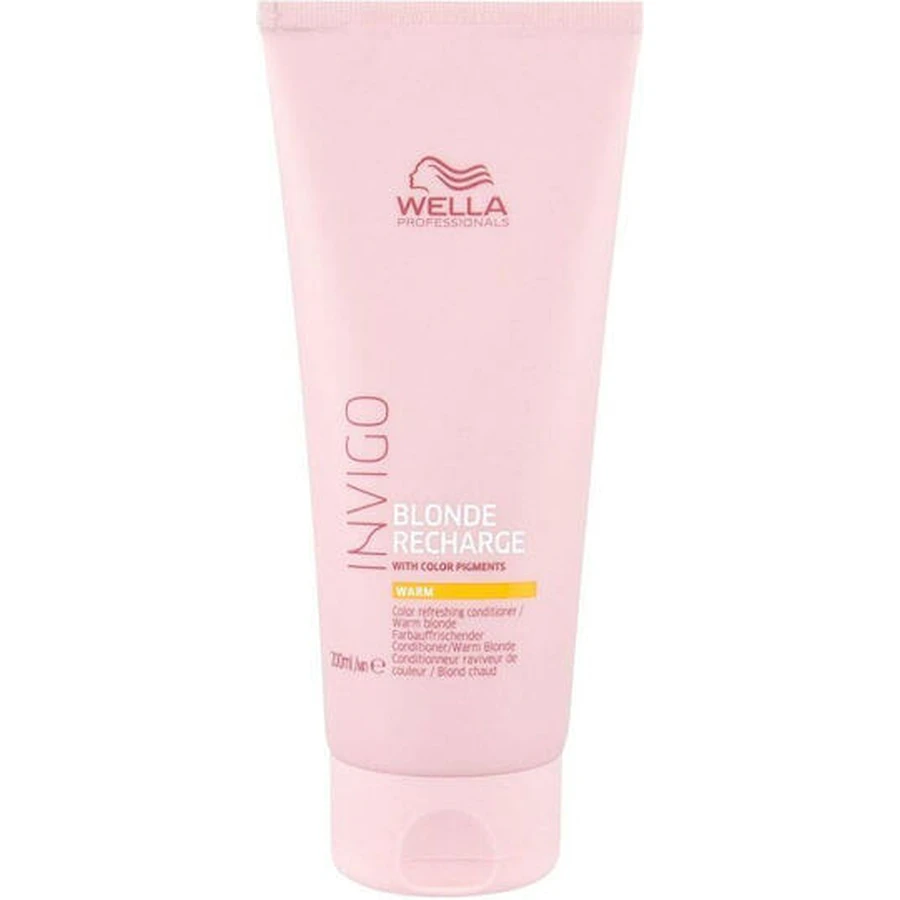 Wella Invigo Blonde Recharge Acondicionador de mantenimiento del color rubio cálido para cabello teñido 200ml