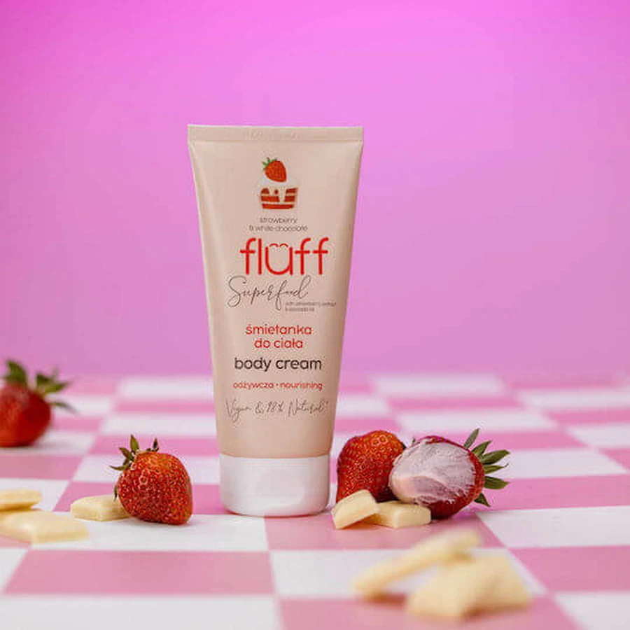 Fluff Căpșuni și ciocolată albă Crema hidratant pentru regenerare 150ml