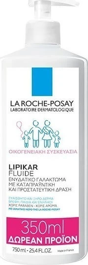 La Roche Posay Lipikar Fluide Moisturising regenerierende Feuchtigkeitscreme für trockene & empfindliche Haut 750ml