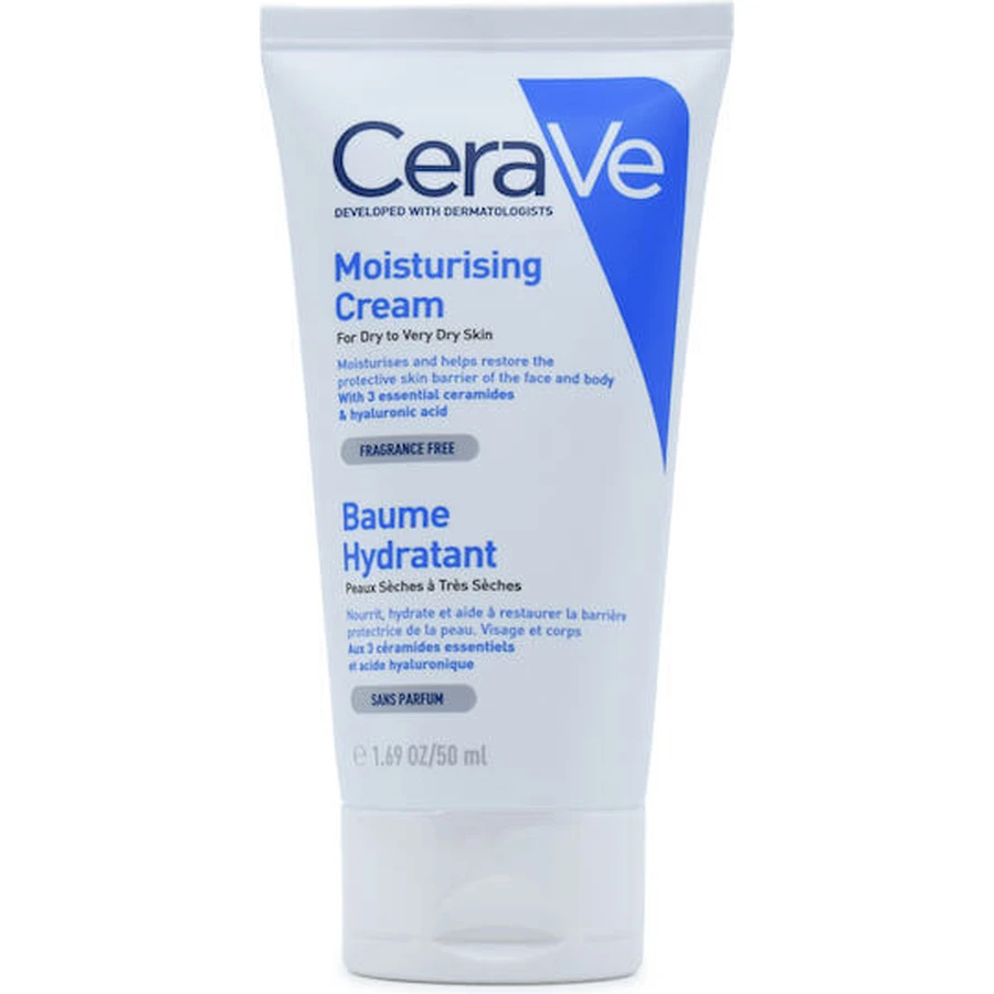 CeraVe Moisturising Cream Nawilżający krem do ciała z kwasem hialuronowym do skóry suchej/bardzo suchej i wrażliwej 50ml: ceny i cechy