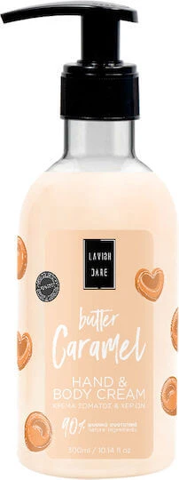 Lavish Care Sugar Toffee Crush Feuchtigkeitsspendende Körpercreme mit Karamellgeschmack 300ml