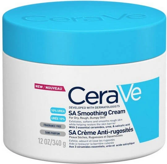 CeraVe SA Smoothing Cream Regenerierende Körpercreme mit Urea für trockene/sehr trockene Haut 340gr