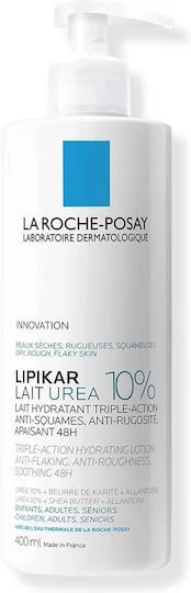 La Roche Posay Lipikar Urea 10% Feuchtigkeitsspendende Körperlotion mit Urea für trockene/sehr trockene & empfindliche Haut 400ml