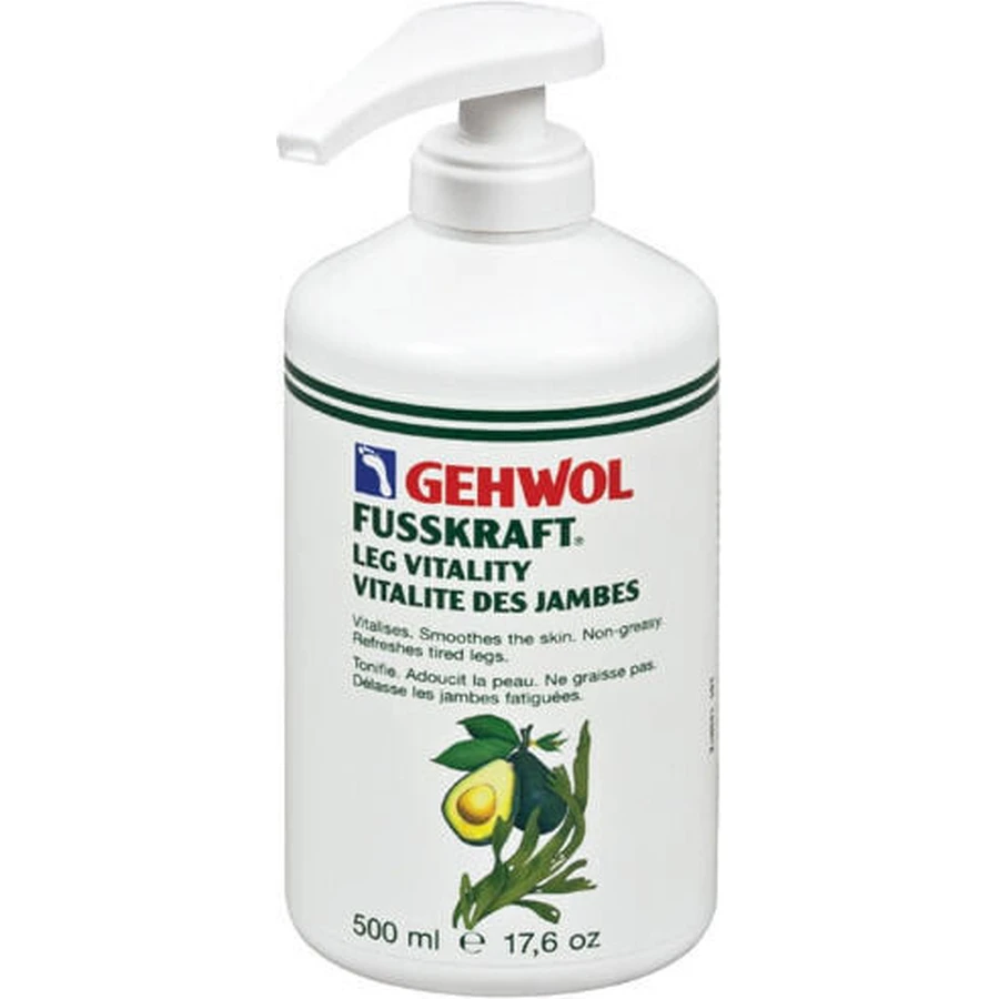 Gehwol Fusskraft Leg Vitality Crema Hidratante Tensora para Piernas y Hombros 500ml