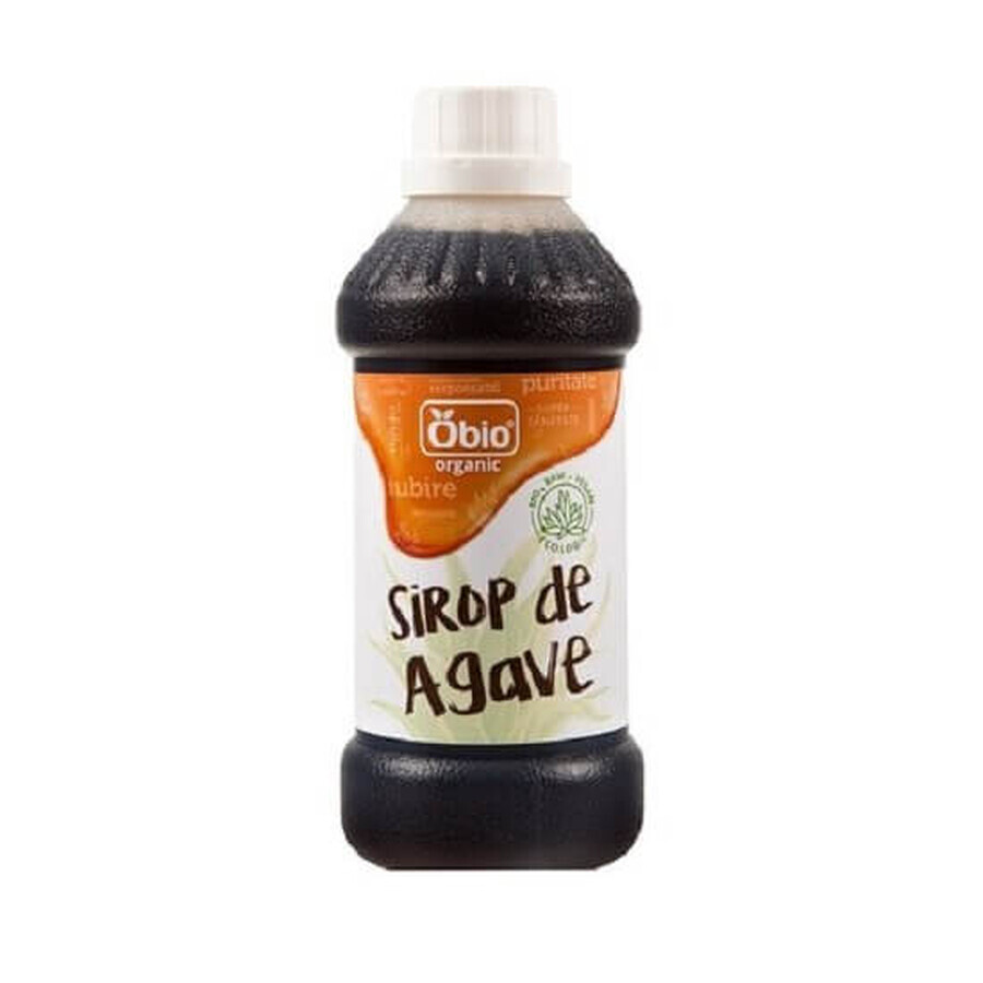 Sirop de Agave Raw Dark Eco, 250 ml, Obio