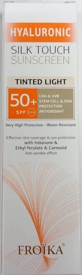 Froika Hyaluronic SilkTouch Hyaluronic SilkTouch Wasserbeständige Gesichtssonnencreme SPF50 mit Pigment 40ml