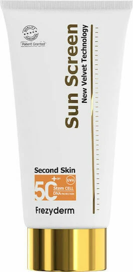 Frezyderm Sun Screen Velvet Wasserbeständiger Sonnenschutz Körpercreme SPF50 125ml