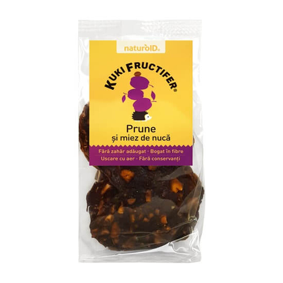 Snack din Prune si miez de nuca Kuki Fructifer, 70g, NaturoID