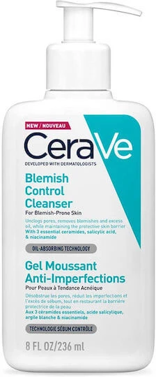 CeraVe Blemish Control Face Gel für zu Akne neigende Haut 236ml