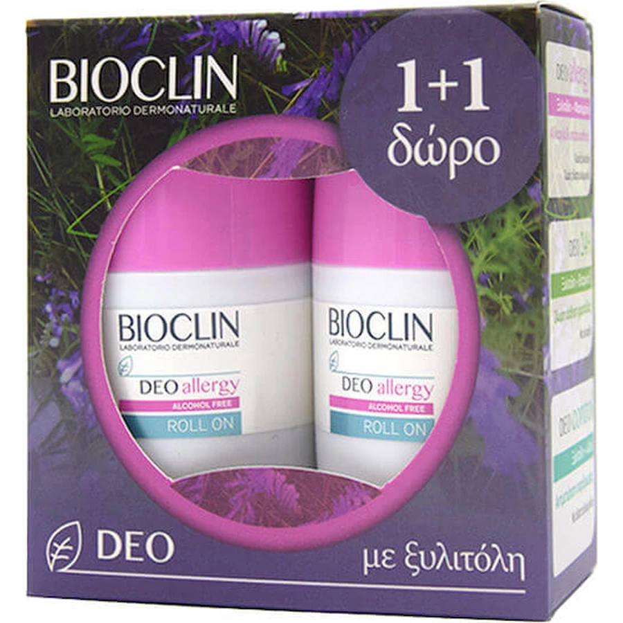 Bioclin Deo Allergy Déodorant à bille sans alcool 2x25ml