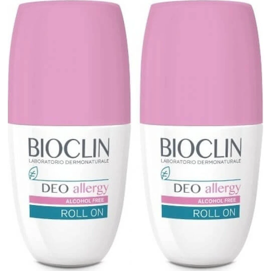 Bioclin Deo Allergy Déodorant à bille sans alcool 2x25ml