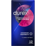 Durex Prezervatives Performax Intense mit Verzögerung und Rillen 12pcs