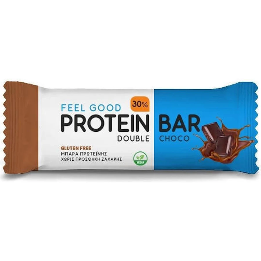 Baton proteinowy Feel Good z 30% białka i smakiem Double Choco 60 g: ceny i cechy