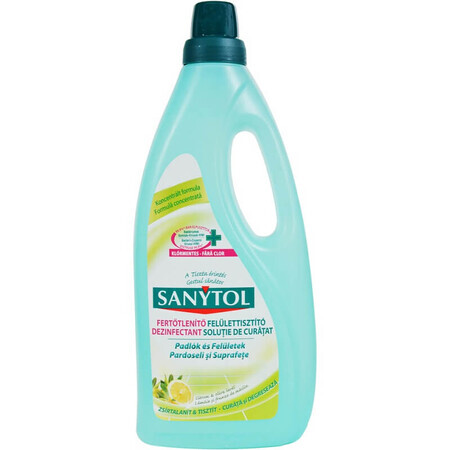 Reinigungslösung für Böden und Oberflächen mit Zitrone und Olivenpilz, 1000 ml, Sanytol