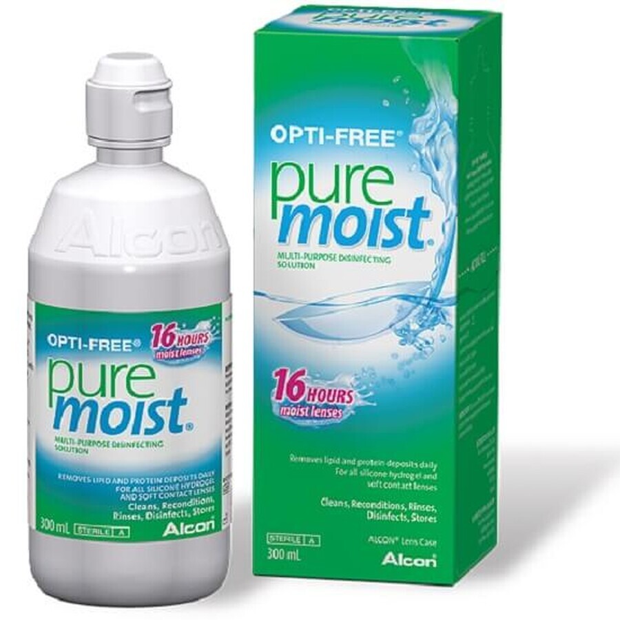 Multifunctional disinfectant solution - Opti-Free Pure Moist, 300 ml, Alcon