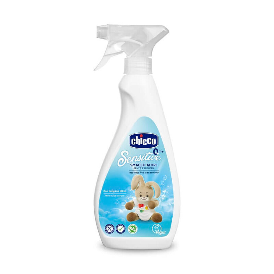 Solutie vegana pentru indepartarea petelor cu pulverizator, +0 luni, 500 ml, 10102, Chicco