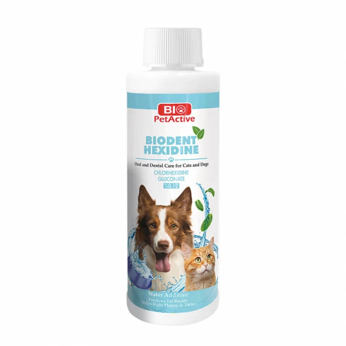 Bio PetActive Biodent Hexidine Mund- und Zahnpflege für Hunde und Katzen 250 ml