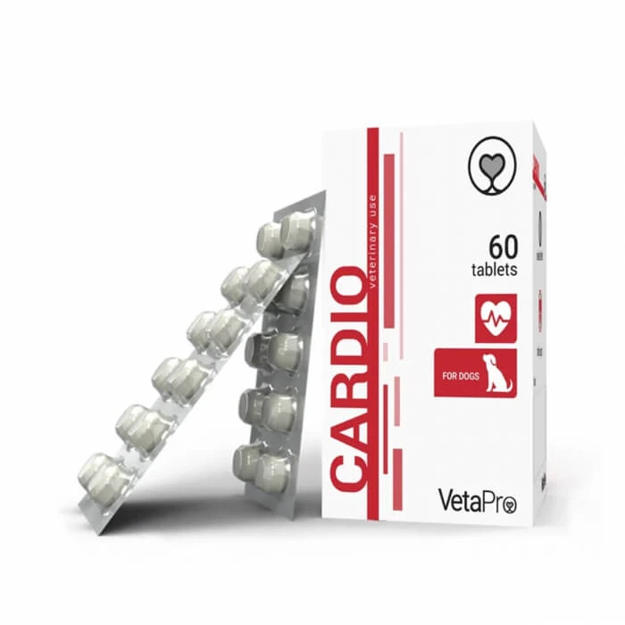 VETAPRO cardio 60tab/cut Herz-Kreislauf-Gesundheit für Hunde aller Rassen