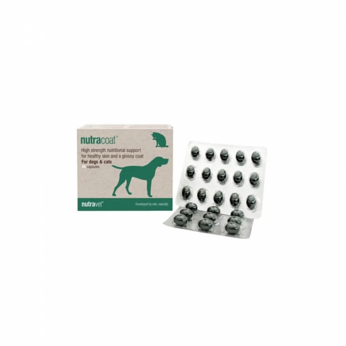 Nutravet Nutracoat für Hunde und Katzen, 45 Kapseln