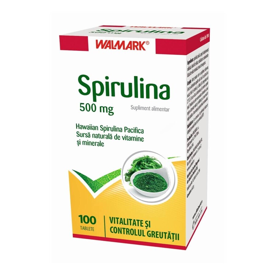 Spirulina 500mg, 100 tablete, Walmark