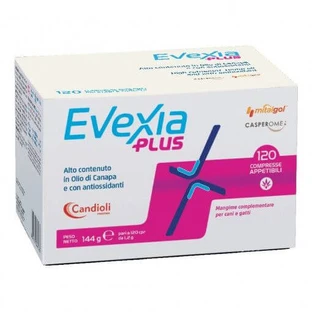 Evexia Plus integratore alimentare per cani e gatti, 120 compresse, Candioli