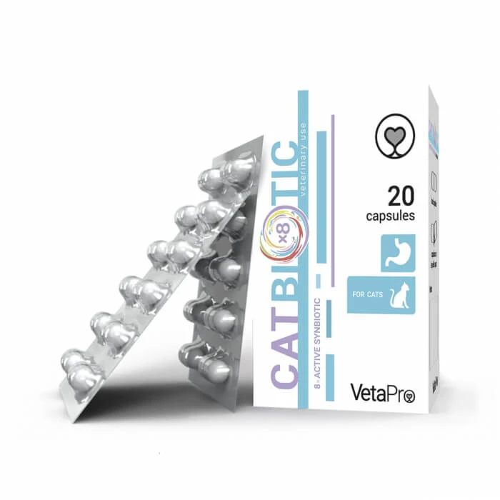 VETAPRO catbiotic 20caps/cut Verdauungsunterstützung für Katzen