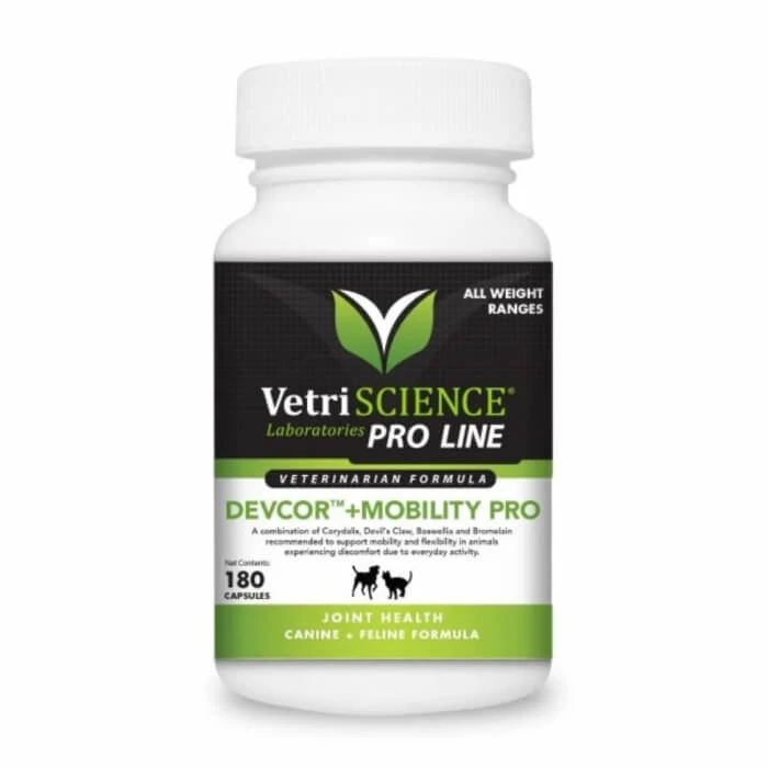 VETRI SCIENCE DevCor + Mobility Pro, Gelenkergänzung für Hunde und Katzen, 180 Kapseln