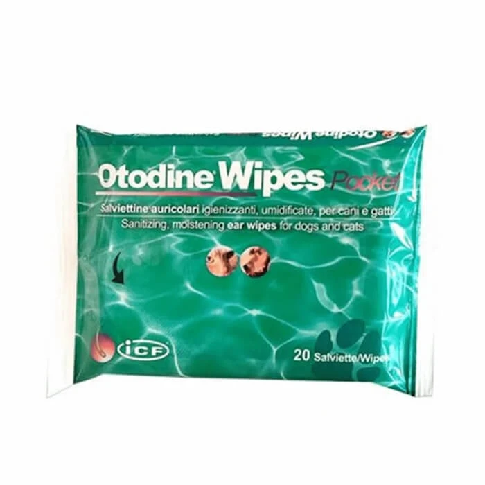 Otodine Wipes, Feuchttücher, Packung mit 20 Stück